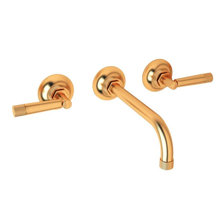 Lavatory Faucet Graceline Wall Mount 2 Metal Lever Gun Metal 1.2 Gallons per Minute - Frankwebs