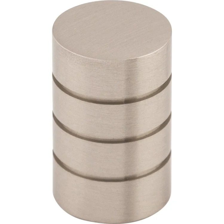 Knob Nouveau Stacked Round for Decorative Hardware Flat Black Zinc Alloy 5/8 Inch 1 Inch Extension - Frankwebs