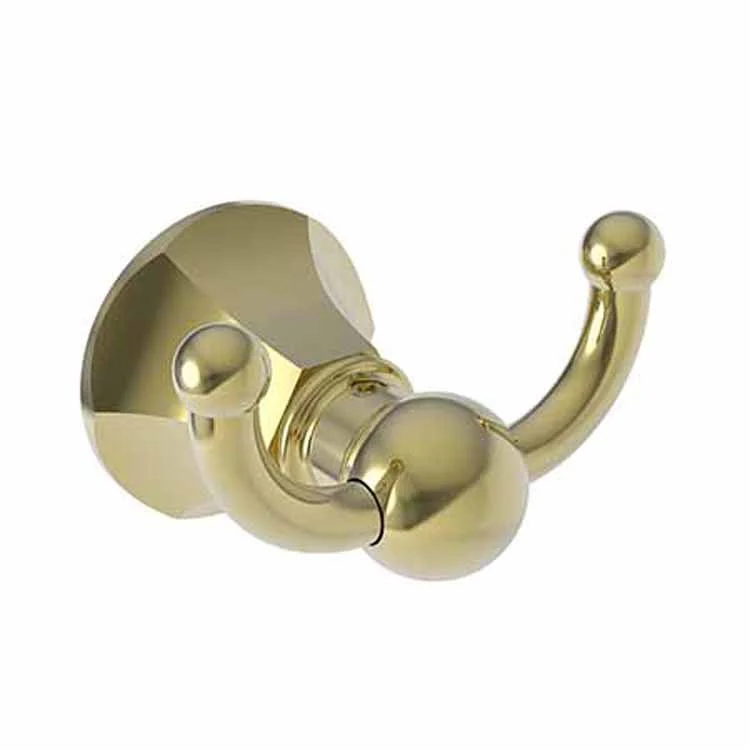 Robe Hook Metropole Double Polished Gold PVD 2-1/3 Inch Wall Mount Brass - Frankwebs