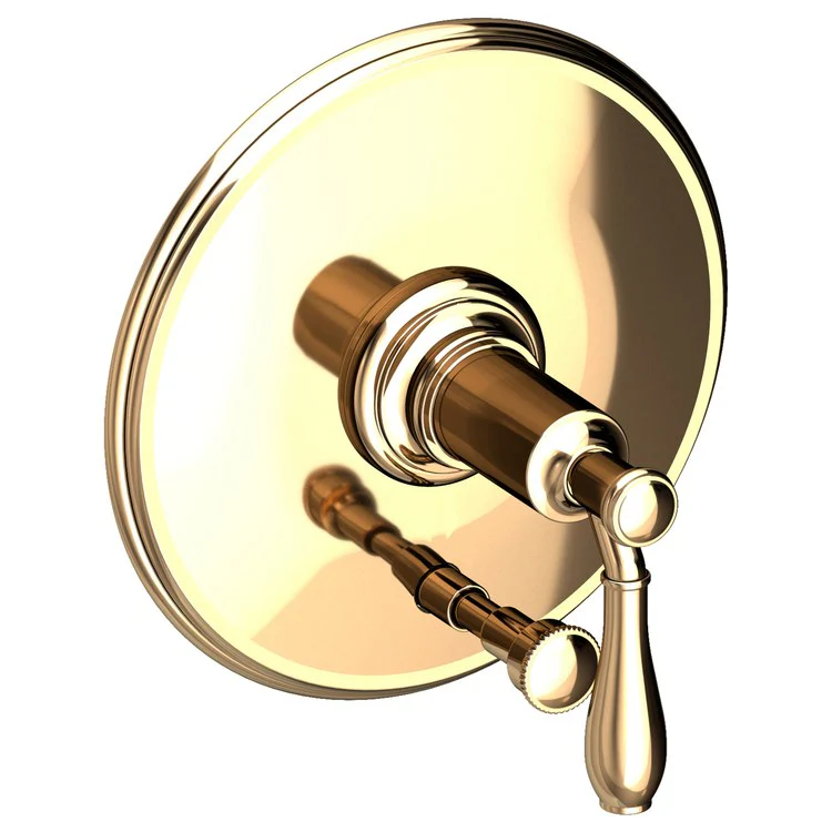 Ithaca Pressure Balance Tub/Shower Valve Trim Only with Lever Handle - Antique Brass - Frankwebs