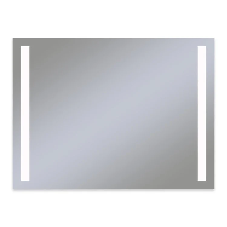 Bathroom Mirror Vitality Column Light Pattern Flippable Rectangular 48W x 36H Inch Wall Mount Defogger Included and Color Temperature 4000 Kelvin Cool White Light - Frankwebs