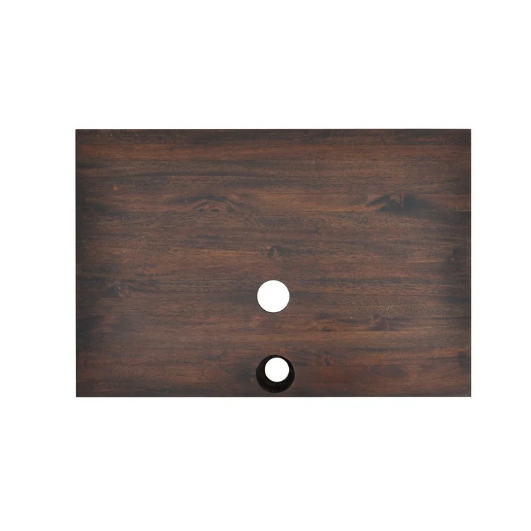 Vessel Samos Above Counter Rectangle 23-5/8 Inch Mahogany Natural Wood - Frankwebs