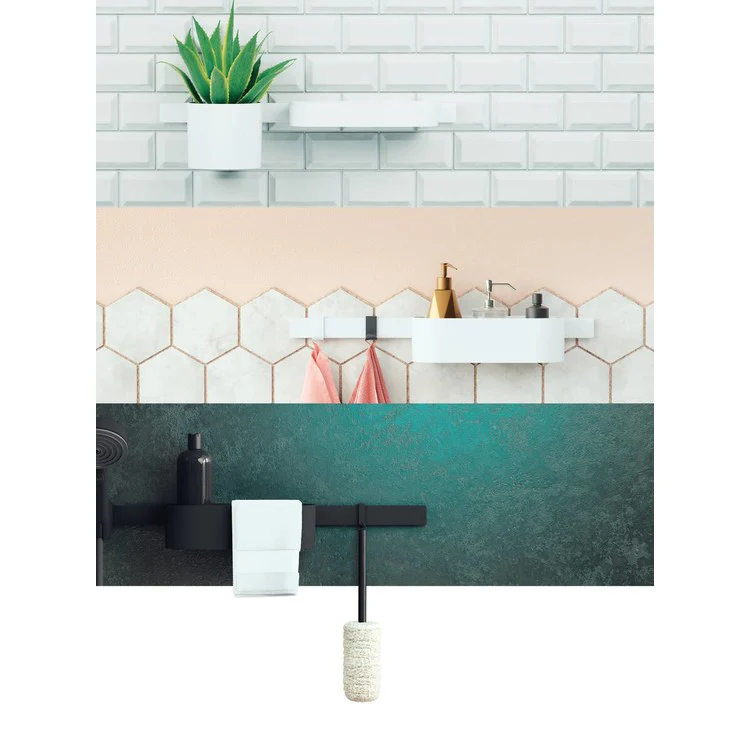 Tumbler WallStoris Holder Matte White Wall Mount Plastic - Frankwebs