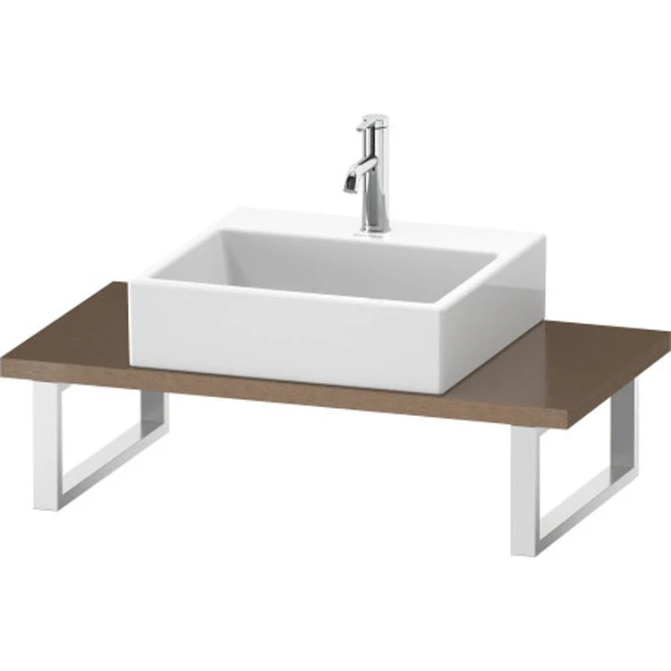 Lavatory Console L-Cube Mediterranean Oak Single Basin Compact 31-1/2 x 18-7/8 Inch 1-1/8 Inch - Frankwebs
