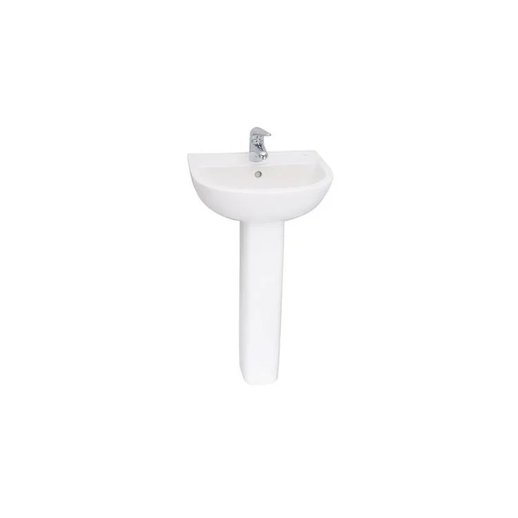 Pedestal Top Compact 450 17-3/4 Inch White Vitreous China - Frankwebs