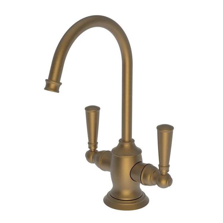 Water Dispenser Jacobean Hot and Cold 2 Lever Gooseneck Polished Brass Uncoated Living - Frankwebs