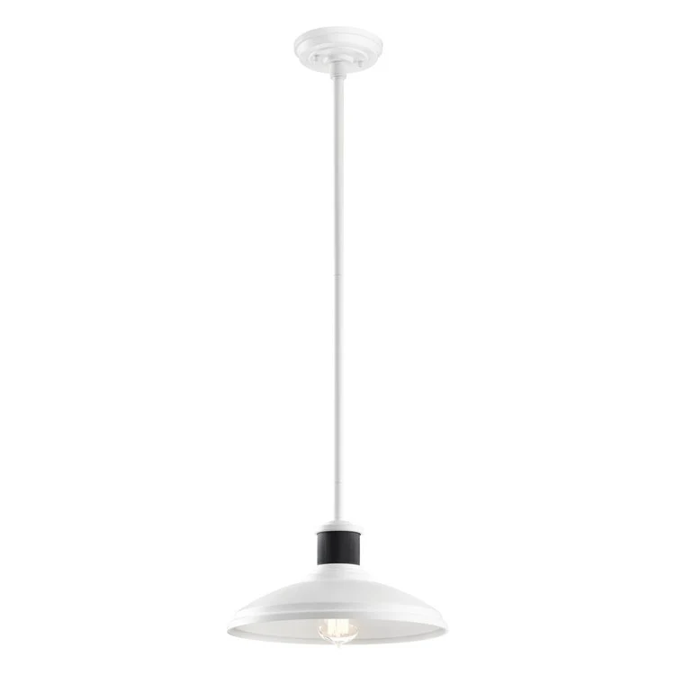 Allenbury Single-Light Outdoor Pendant/Semi-Flush Mount Ceiling Fixture - Frankwebs