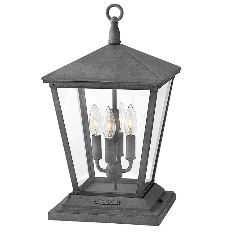 Trellis Four-Light LED Pier Mount Lantern - Frankwebs
