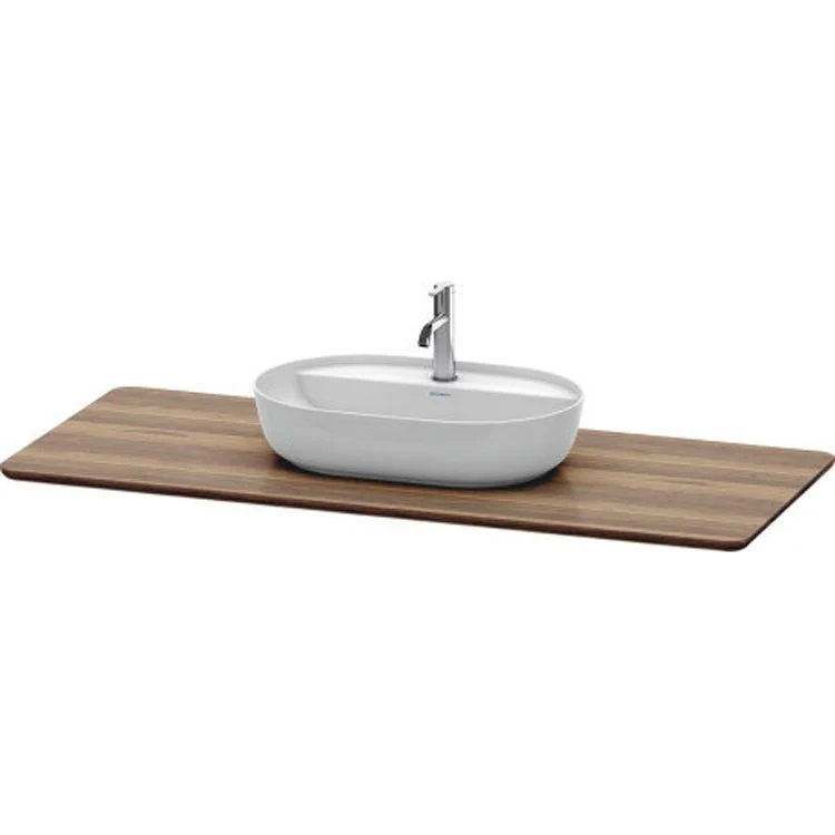 Lavatory Console Luv American Walnut Single Basin 54-5/8 x 23-3/8 Inch - Frankwebs