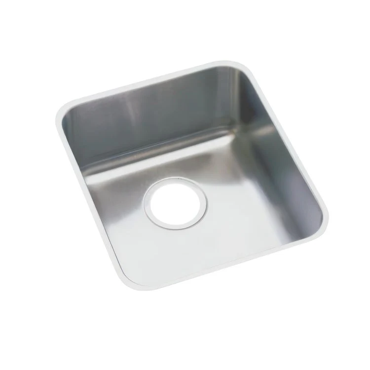 Kitchen Sink Lustertone Classic 18.5 x 18.5 Inch Single Bowl ADA Lustertone Undermount Square Drain Location Rear Center Depth 5-3/8 Inch Bottom Only Pads - Frankwebs