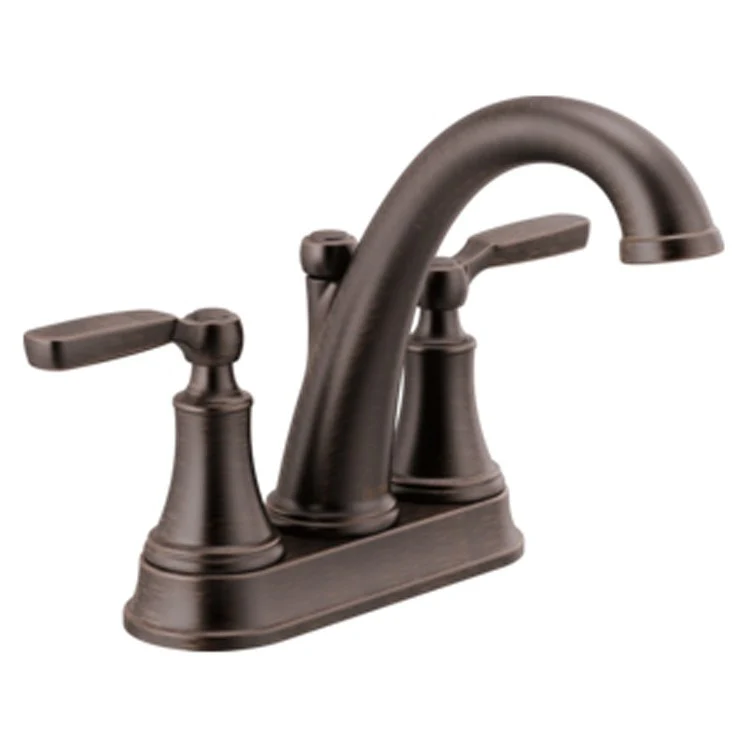 Lavatory Faucet Woodhurst Centerset 4 Inch Spread 2 Lever ADA WaterSense Venetian Bronze 1.2 Gallons per Minute 50/50 Pop-up - Frankwebs