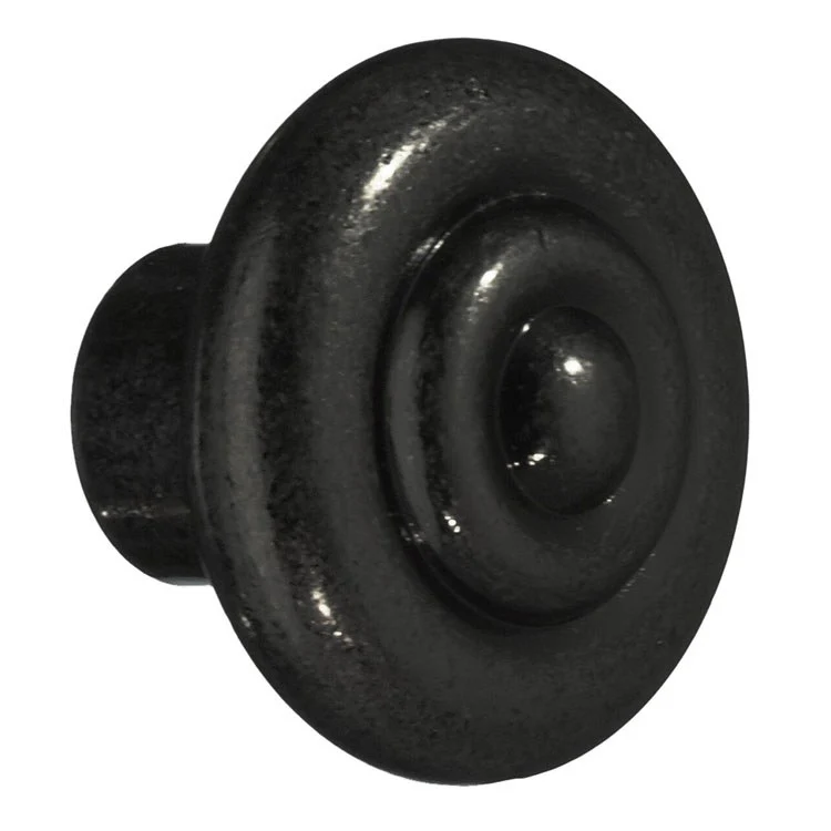Knob Round for Cabinet Black Zinc 1 x 1-1/4 x 1-1/4 Inch - Frankwebs