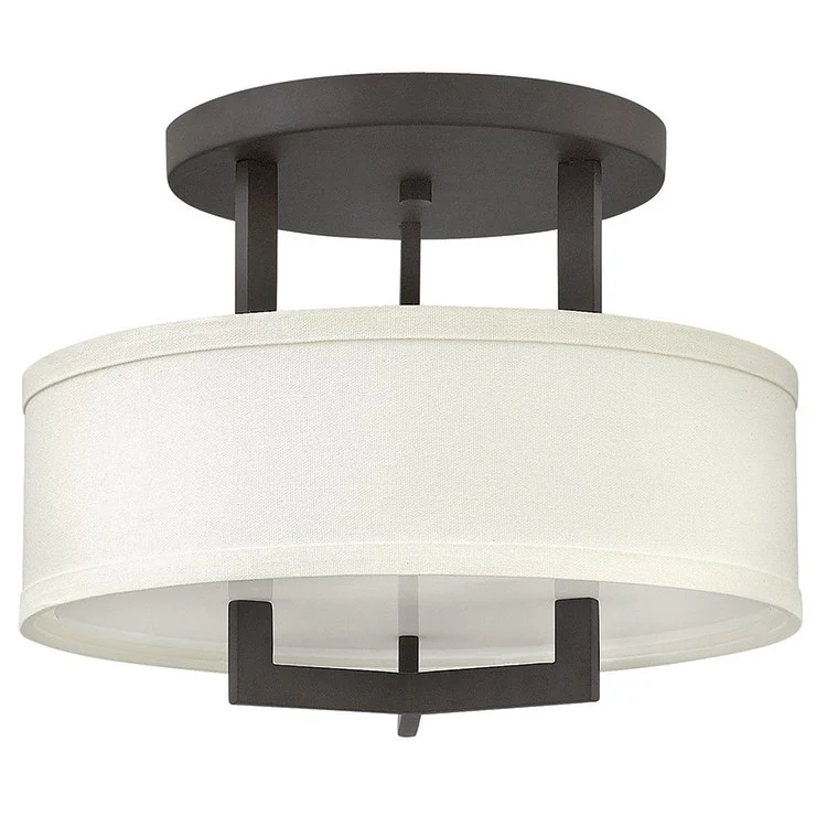 Hampton Single-Light LED Semi-Flush Mount Ceiling Light - Frankwebs