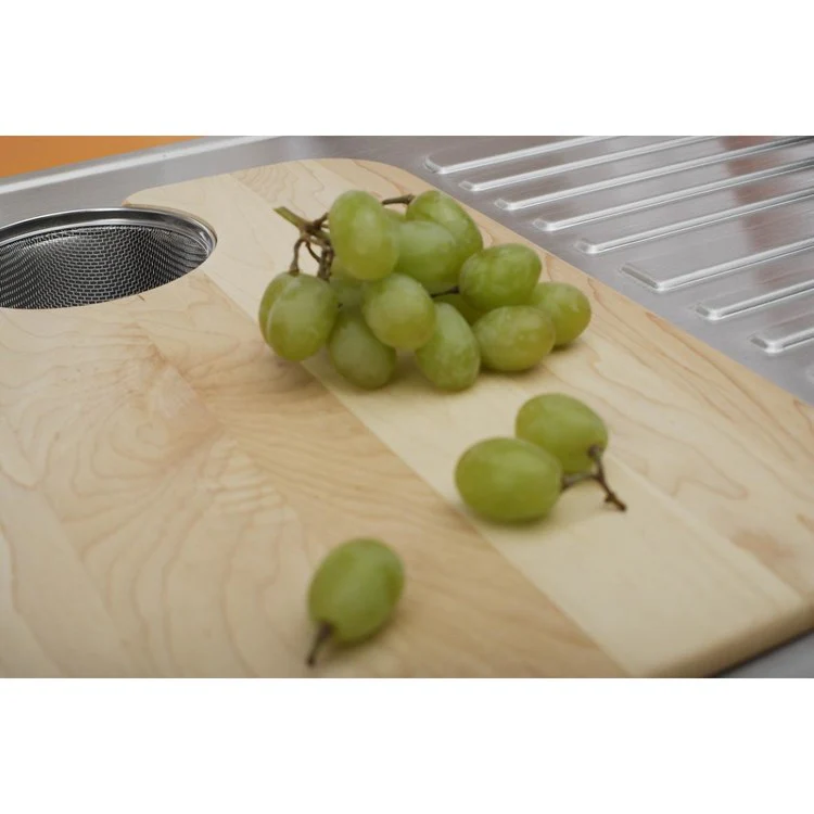 Maple Cutting Board with Removable Strainer - Frankwebs