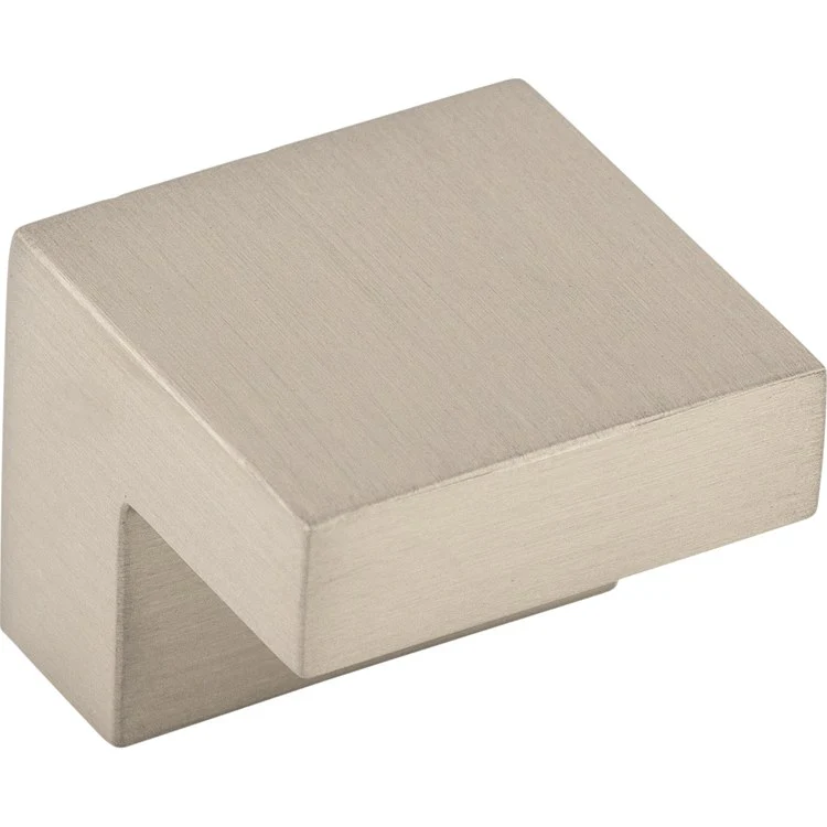 Knob Asbury Square Brushed Satin Nickel Zinc Alloy 5/8 IN C-C 11/16 Inch - Frankwebs