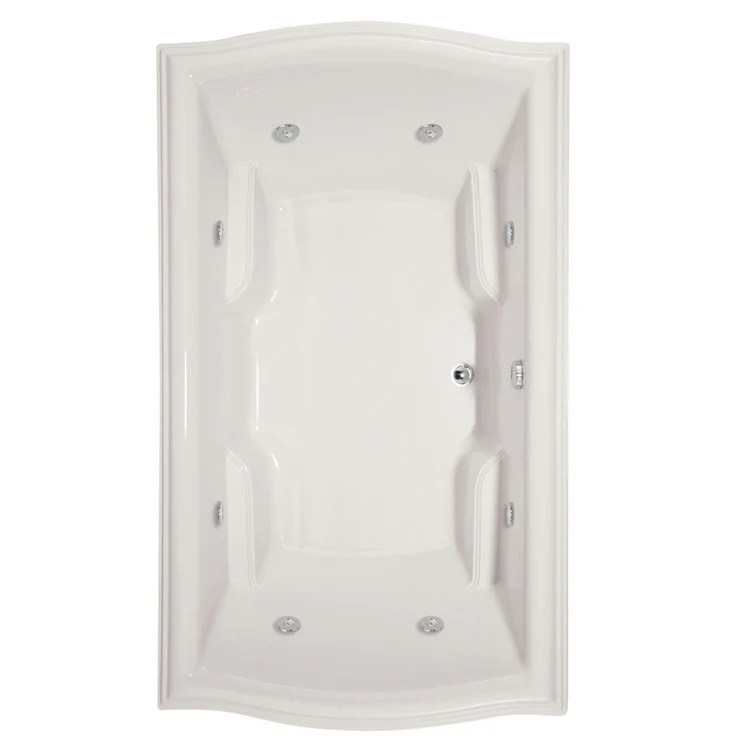 Whirlpool Tub Designer Collection Debra 72 x 42 x 21 Inch Drop-In Biscuit Rectangle - Frankwebs