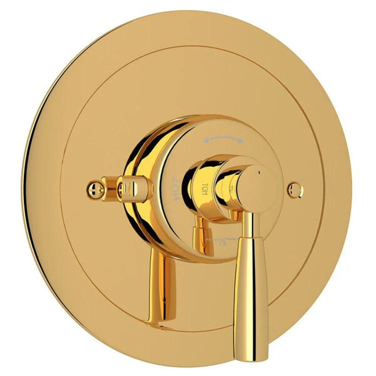 Thermostatic Trim Holborn 3/4 Inch without Volume Control 1 Lever Polished Nickel Brass - Frankwebs