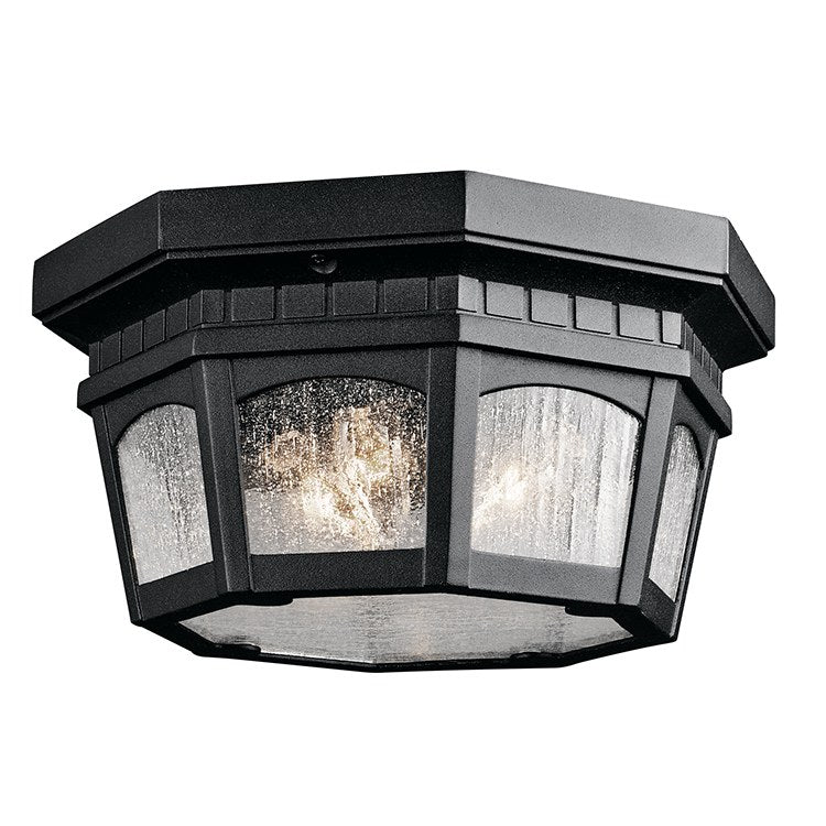 Courtyard Three-Light Outdoor Flush Mount Ceiling Fixture - Frankwebs