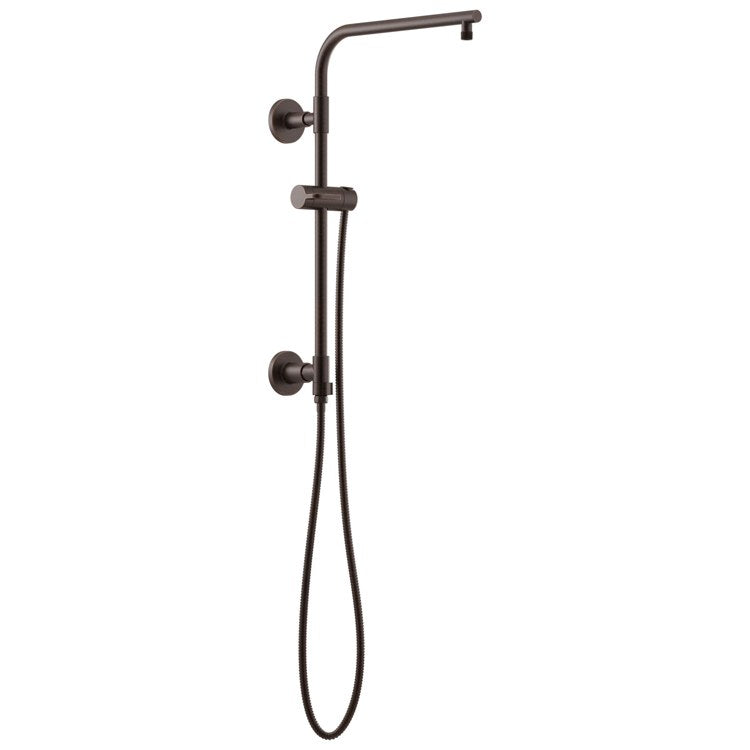 Shower Column Universal Showering European Round Matte Black 18 Inch - Frankwebs