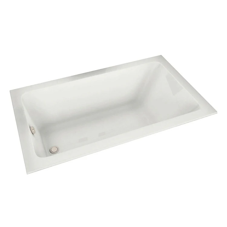 Tub Pose 59-7/8 x 31-3/4 x 23-5/8 Inch Drop-in with Aeroeffect End White Acrylic - Frankwebs