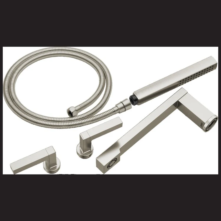 Tub Filler Trim Frank Lloyd Wright 2 Lever Brilliance Luxe Steel ADA 8 Inch Spread - Frankwebs