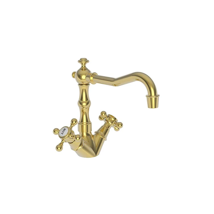 Bar Faucet Chesterfield 2 Cross ADA Satin Gold PVD Spout Height 5-1/4 Inch - Frankwebs