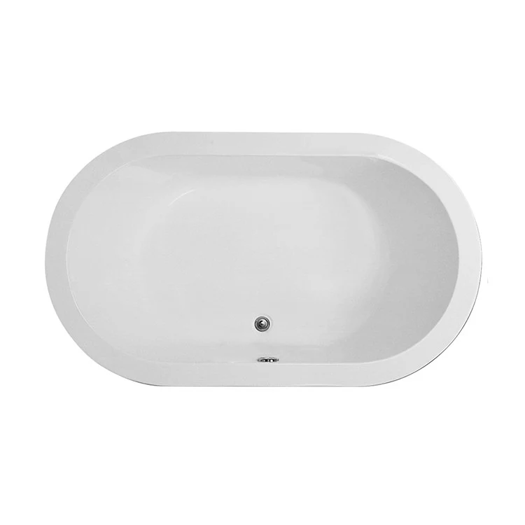 Air Tub New Yorker 1 72 x 42 Inch Drop-In Air Massage Center White Oval Acrylic 101 Gallons 22-1/2 Inch - Frankwebs