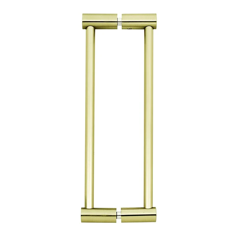 Pull Contemporary I Back to Back Satin Brass 8 Inch 8-5/8 Inch 1-3/8 Inch - Frankwebs