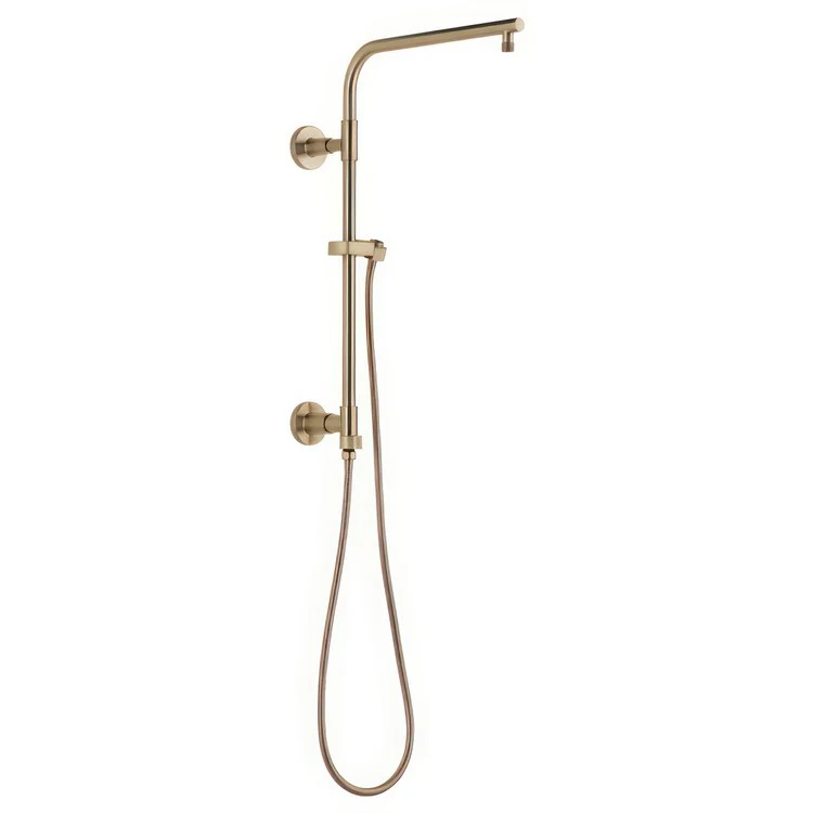 Shower Column Emerge Universal Showering Components Round Contemporary Lumicoat Polished Nickel 18 Inch - Frankwebs