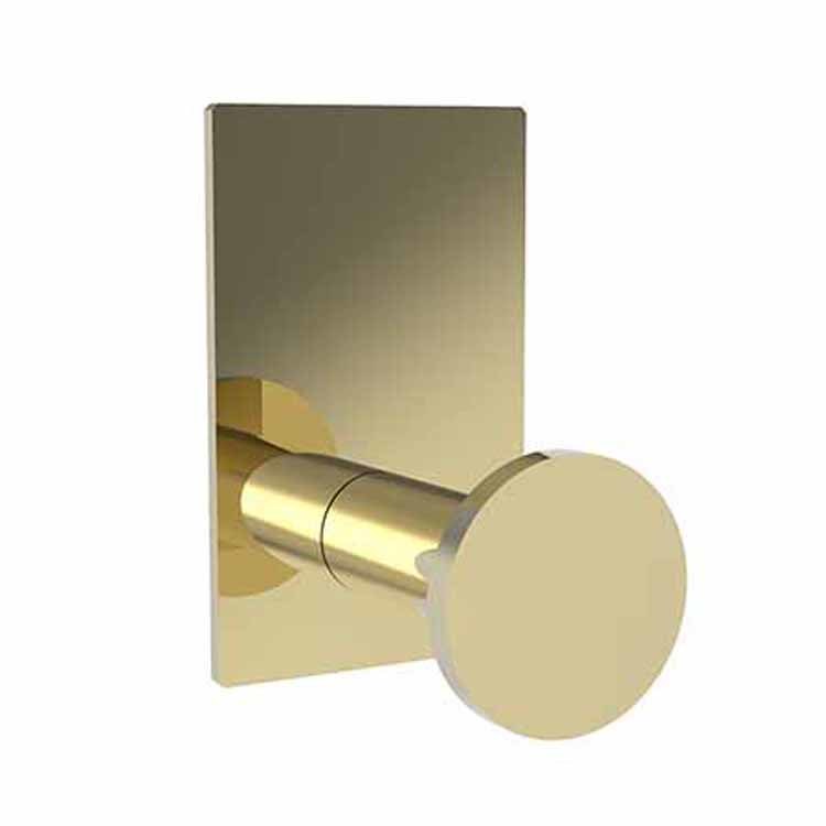 Robe Hook Metro Single Stainless Steel PVD 3-1/2 Inch 2-2/7 Inch Wall Mount Brass - Frankwebs
