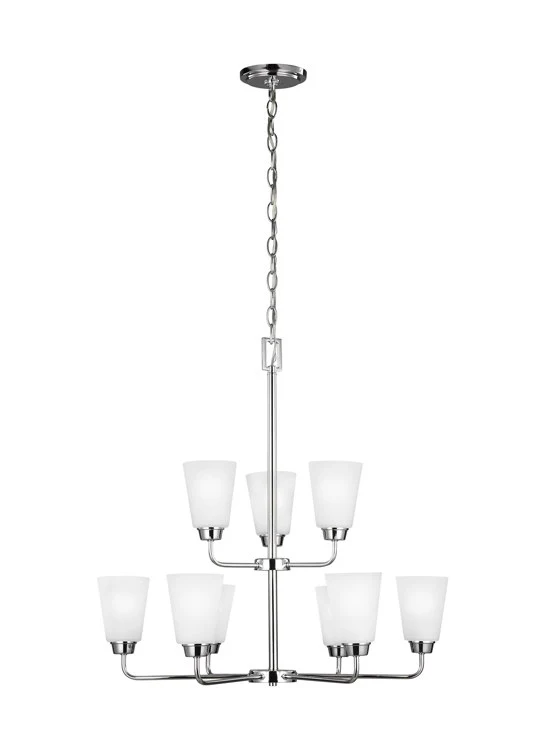 Kerrville Nine-Light Two-Tier Chandelier - Frankwebs