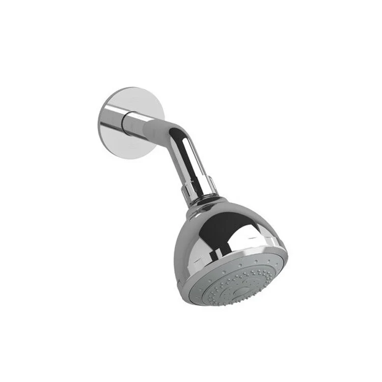 Showerhead 3 Function Showerarm with Round Flange Chrome 3 Inch 2.0 Gallons per Minute Tropical Breeze Luxurious Massage - Frankwebs