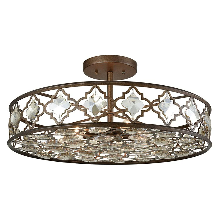 Armand Eight-Light Semi-Flush Mount Ceiling Fixture - Frankwebs