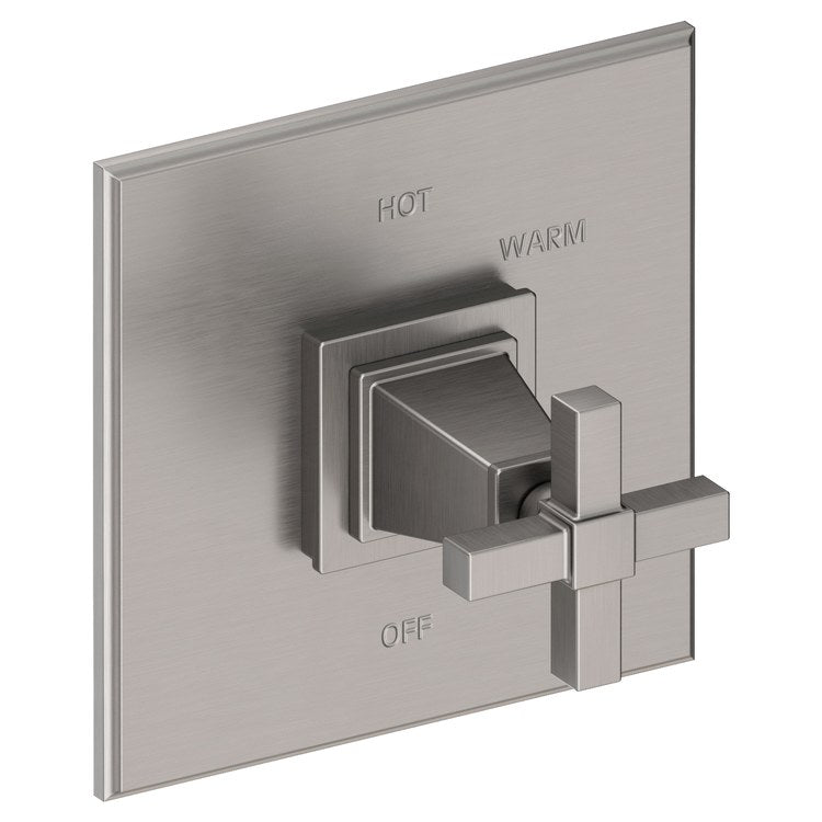 Pressure Balance Valve Trim Malvina Square 1 Cross Polished Chrome ADA Depth 4 Inch - Frankwebs