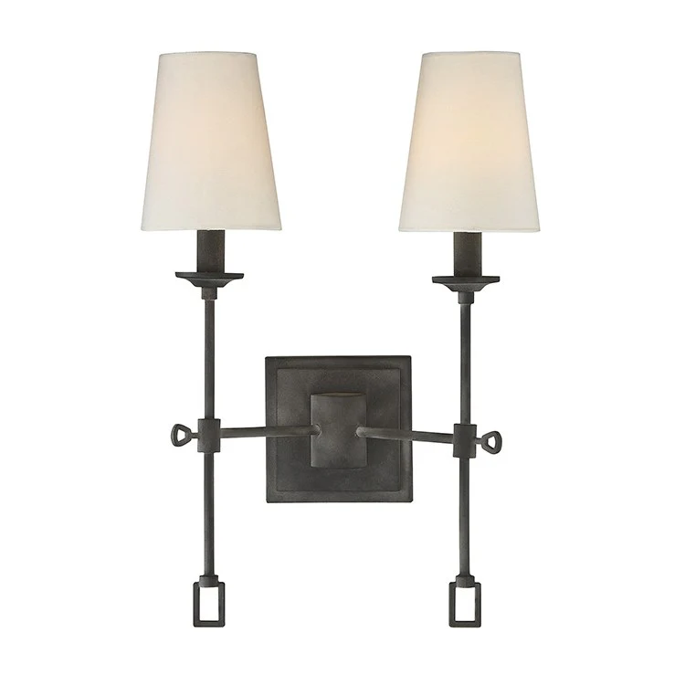 Lorainne Two-Light Wall Sconce - Frankwebs
