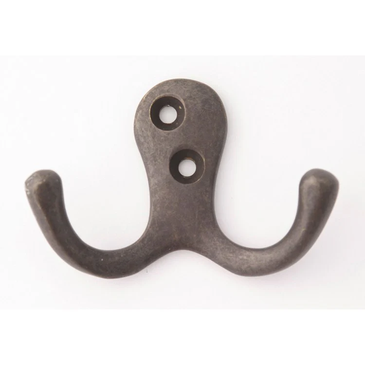 Robe Hook A903 Double Barcelona 1-3/4 Inch 7/8 Inch Wall Mount Brass - Frankwebs