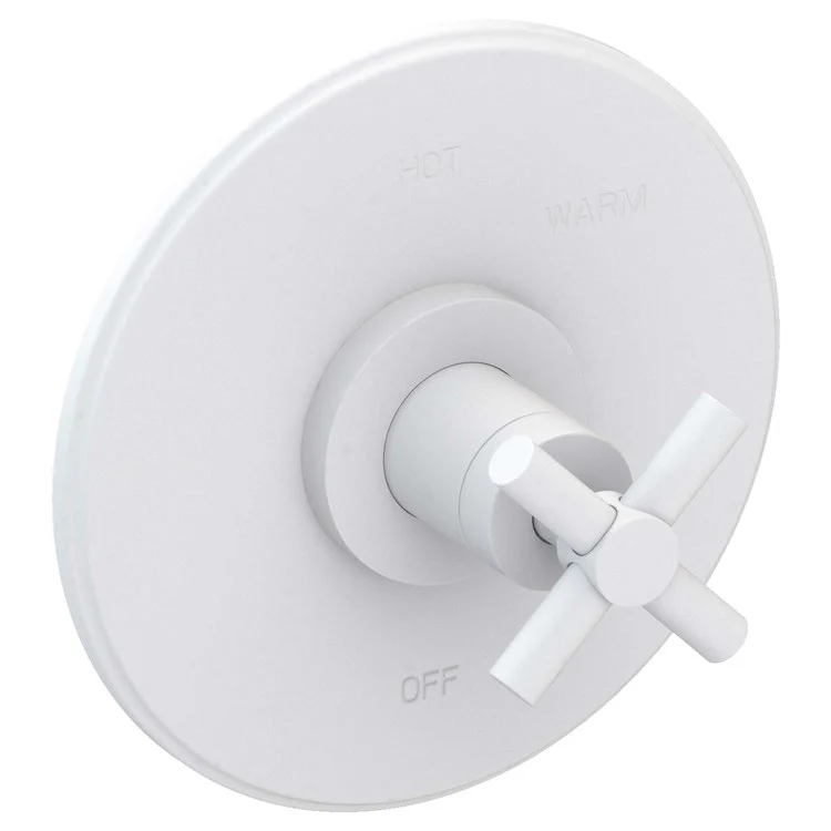 Pressure Balance Valve Trim East Linear Round 1 Cross Midnight Chrome ADA Depth 3-3/7 Inch - Frankwebs