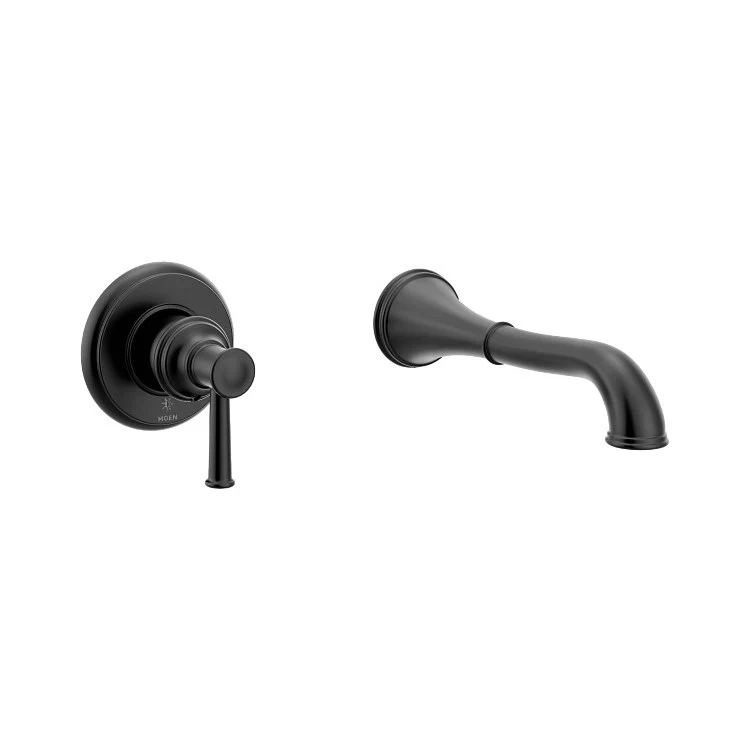 Tub Filler Belfield Wall Mount 1 Lever ADA Matte Black - Frankwebs