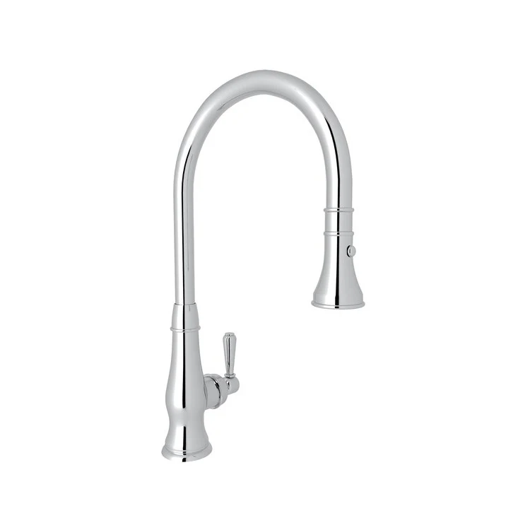 Kitchen Faucet Patrizia Pull Down 1 Metal Lever Polished Nickel 1.8 Gallons per Minute - Frankwebs