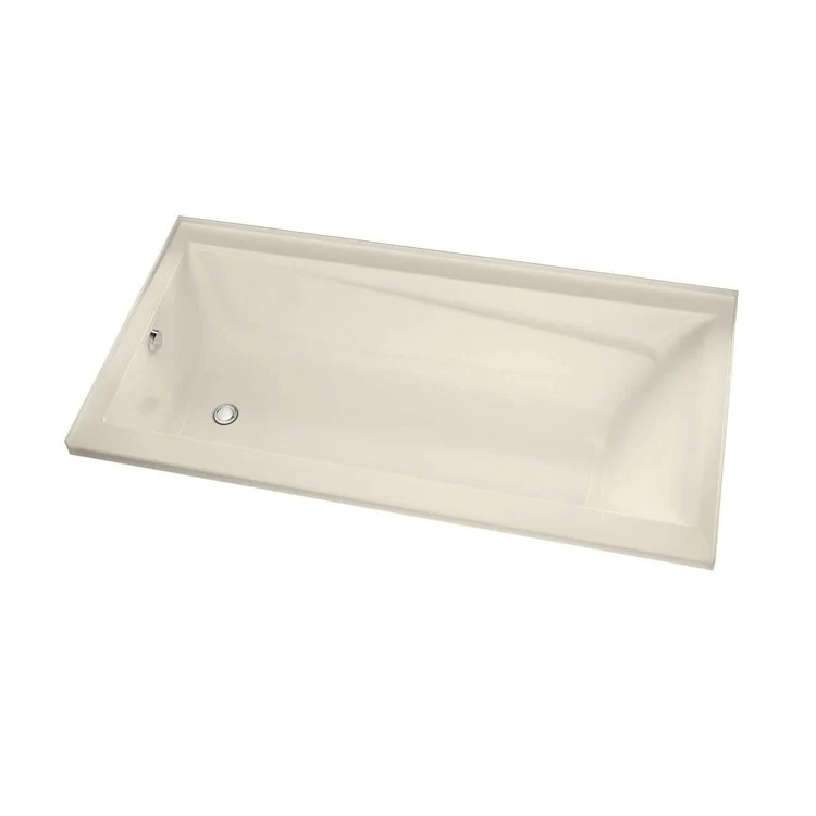 Tub Exhibit IF 59-7/8 x 36 x 18 Inch Alcove Left Biscuit Acrylic - Frankwebs