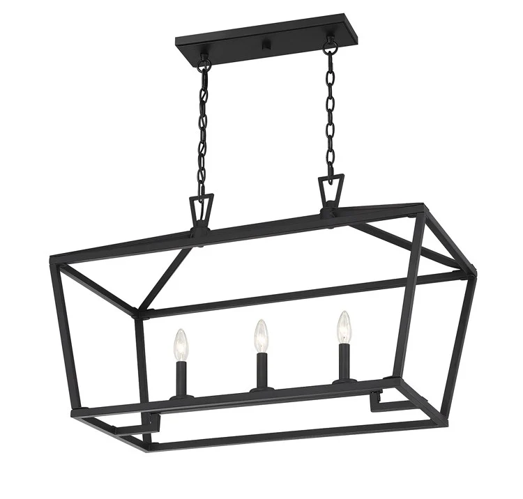 Townsend Three-Light Linear Chandelier - Frankwebs