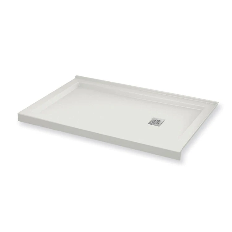 Shower Base B3 Square Drain/Corner Right White 60L x 36W Inch Acrylic Center - Frankwebs