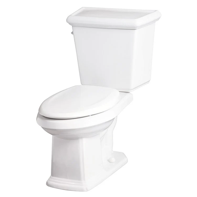 Toilet Logan Square 2 Pieces White Elongated 31-3/8 Inch 1.28 Gallons Per Flush 10 Inch - Frankwebs