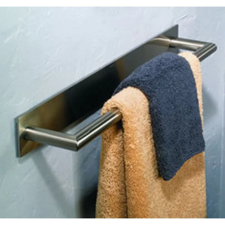 Towel Bar Surface 24 Inch Single Satin Nickel Brass 3-1/4 Inch Extension from Wall - Frankwebs