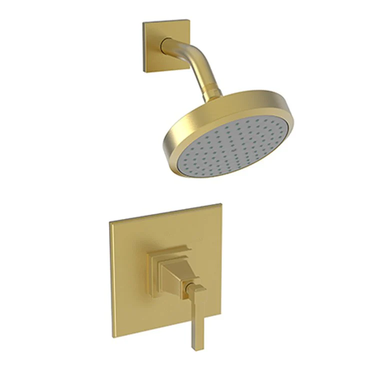 Shower Trim Malvina Pressure Balanced Square Face Plate 1 Lever Forever Brass PVD ADA 1.8 Gallons per Minute 1 Function - Frankwebs