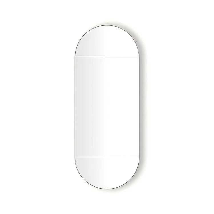 Medicine Cabinet Main Line 20 x 50 Inch 1 Doors Mirrored Polished Stainless Steel Pill Shaped Murray Hill Pill Slow Close Hinges Sliding Magnification Mirror Magnetic Strip Interior Lighting USB Charging ports Electrical Outlets Phone Holder 4 Inch - Frankwebs