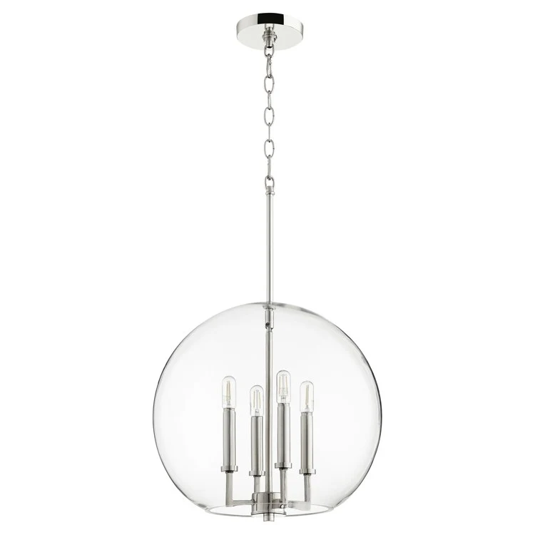 Transitional Four-Light Globe Pendant - Frankwebs