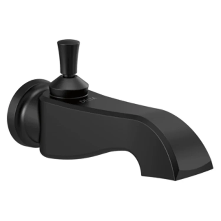 Tub Spout Dorval Pull Up Matte Black 8-3/16 Inch 18 Gallons per Minute Non-Metallic - Frankwebs