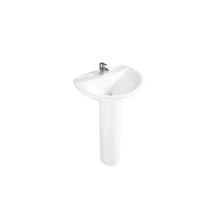 Pedestal Top Venice 650 25-5/8 Inch White Vitreous China - Frankwebs