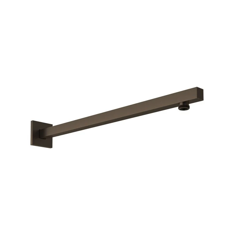 Shower Arm with Square Escutcheon Tuscan Brass 18 Inch 1/2 Inch Male Inlet 1/2 Inch Male Outlet Brass Wall Mount - Frankwebs